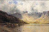 The Foxes Path to Cader, Dolgelly by Alfred de Breanski